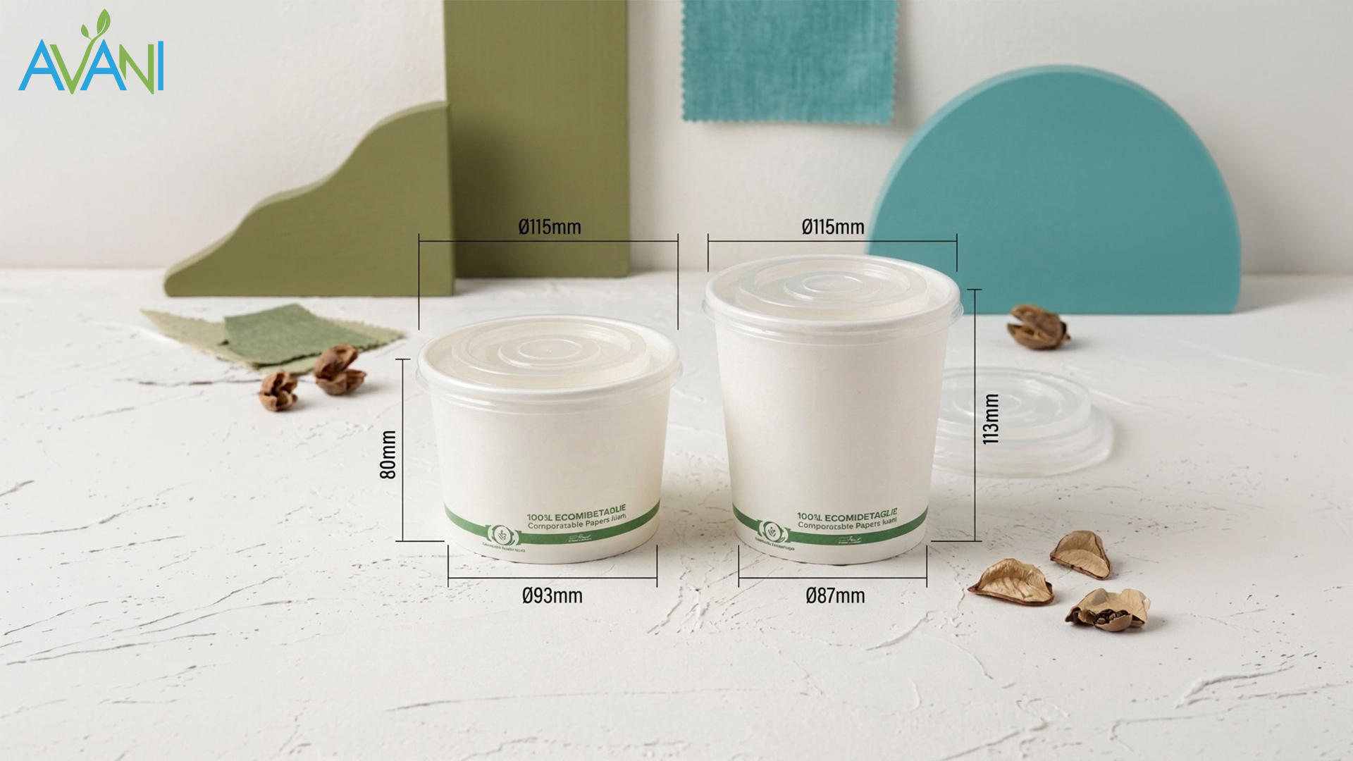 Ukuran paper bowl avani
